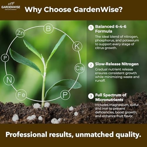 GARDENWISE Professional Citrus Fertilizer + Vital Micronutrients; Perfect Bal…