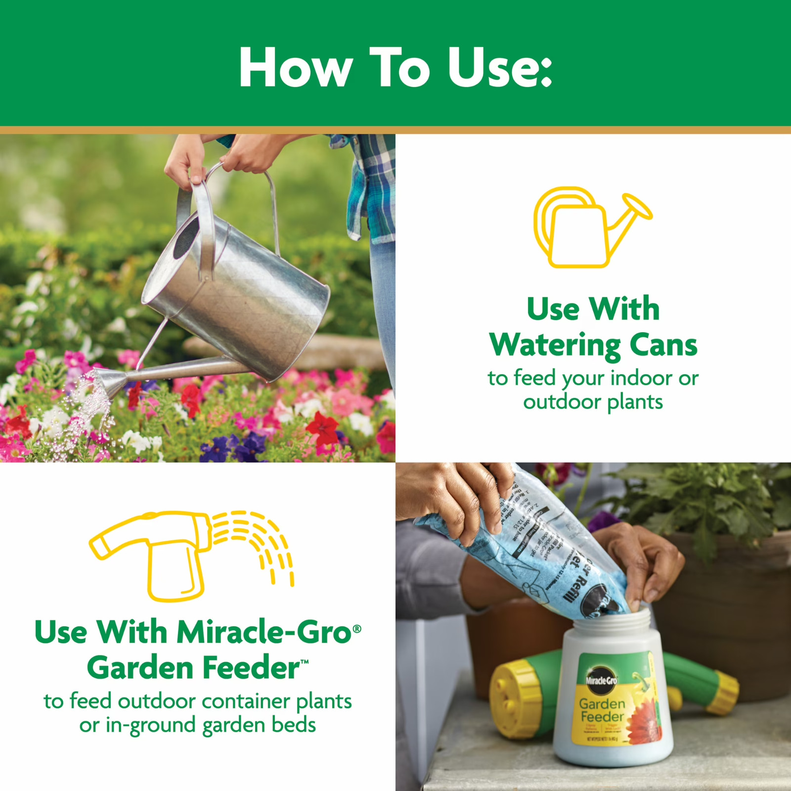 2 Pack Miracle-Gro Water Soluble All Purpose Plant Food Fertilizer 7.5 lb Box