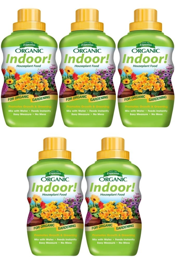 Espoma INPF8 8 oz Organic Indoor Houseplant Food – Pack of 5