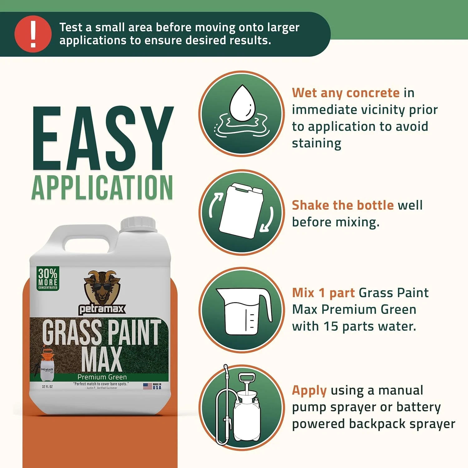 max Green Grass Paint for Lawn Dye – Maintain Turf or Green Grass, Spray Paint f
