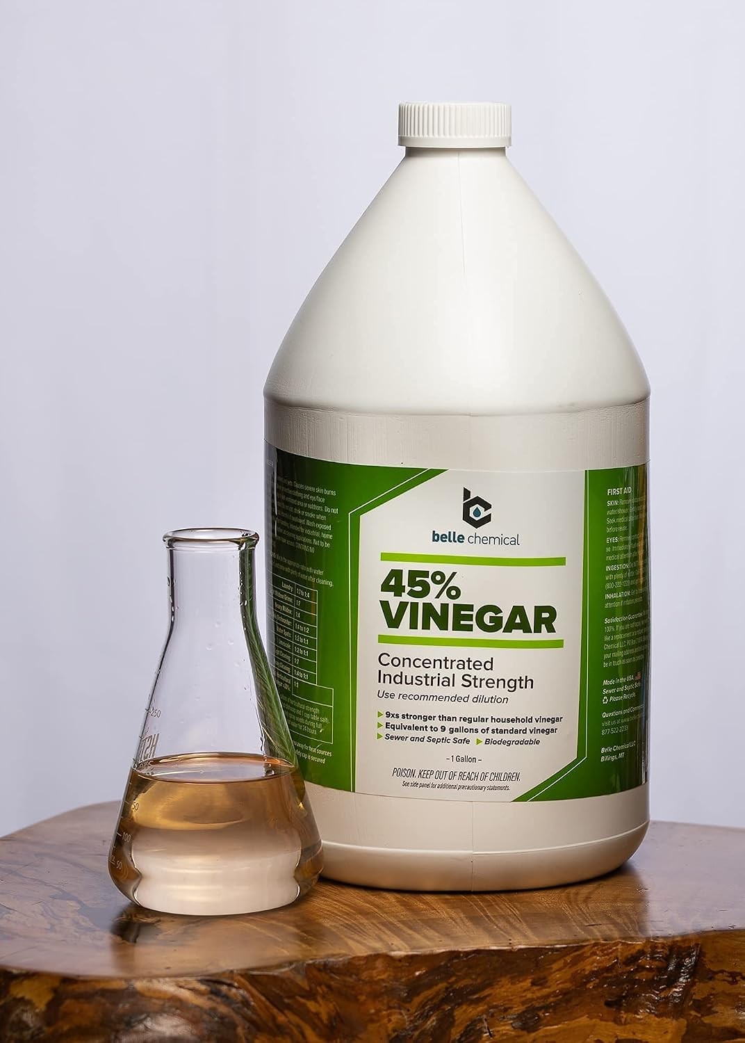 45% Concentrated Industrial Pure Vinegar 128 Fl Oz 1 Gallon Vinegar Industrial