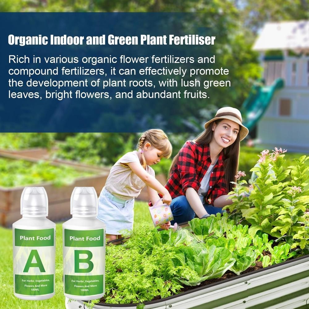 Fertilizer a and B Hydroponic Garden Plant Food Plant Fertilizer for Flowers Veg