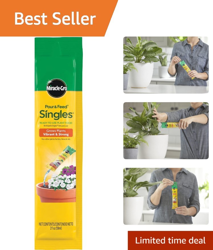 Pour & Feed 2 oz. Liquid Plant Fertilizer – Nourish Your Potted Plants Easily