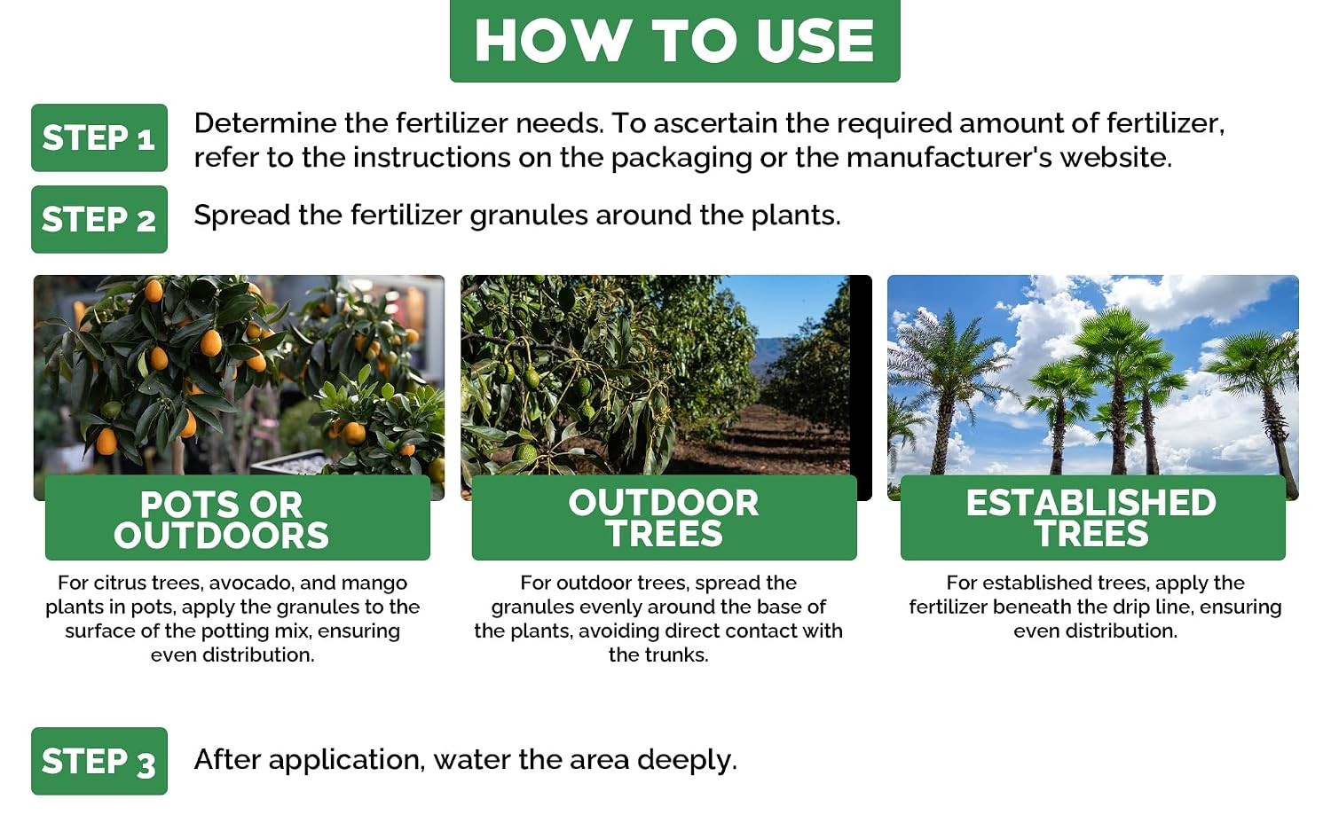 Avocado & Citrus Tree Fertilizer for Indoor & Outdoor Plants Quick-Release