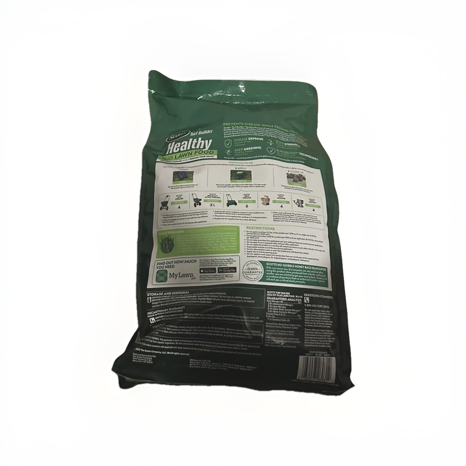 Scotts Turf Builder Healthy Plus Lawn Food Fertilizer 27 Lbs 8,000 Sq Ft