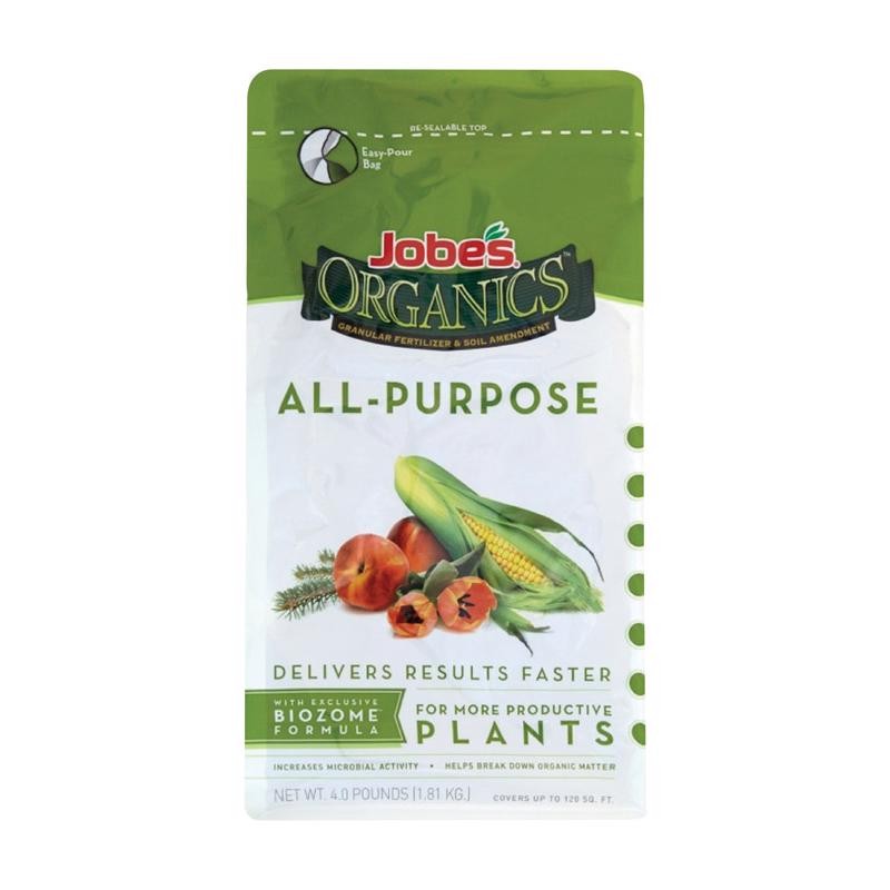 Jobe’s Organics All Purpose Plant Food Granules 4 lb (Pack of 6)
