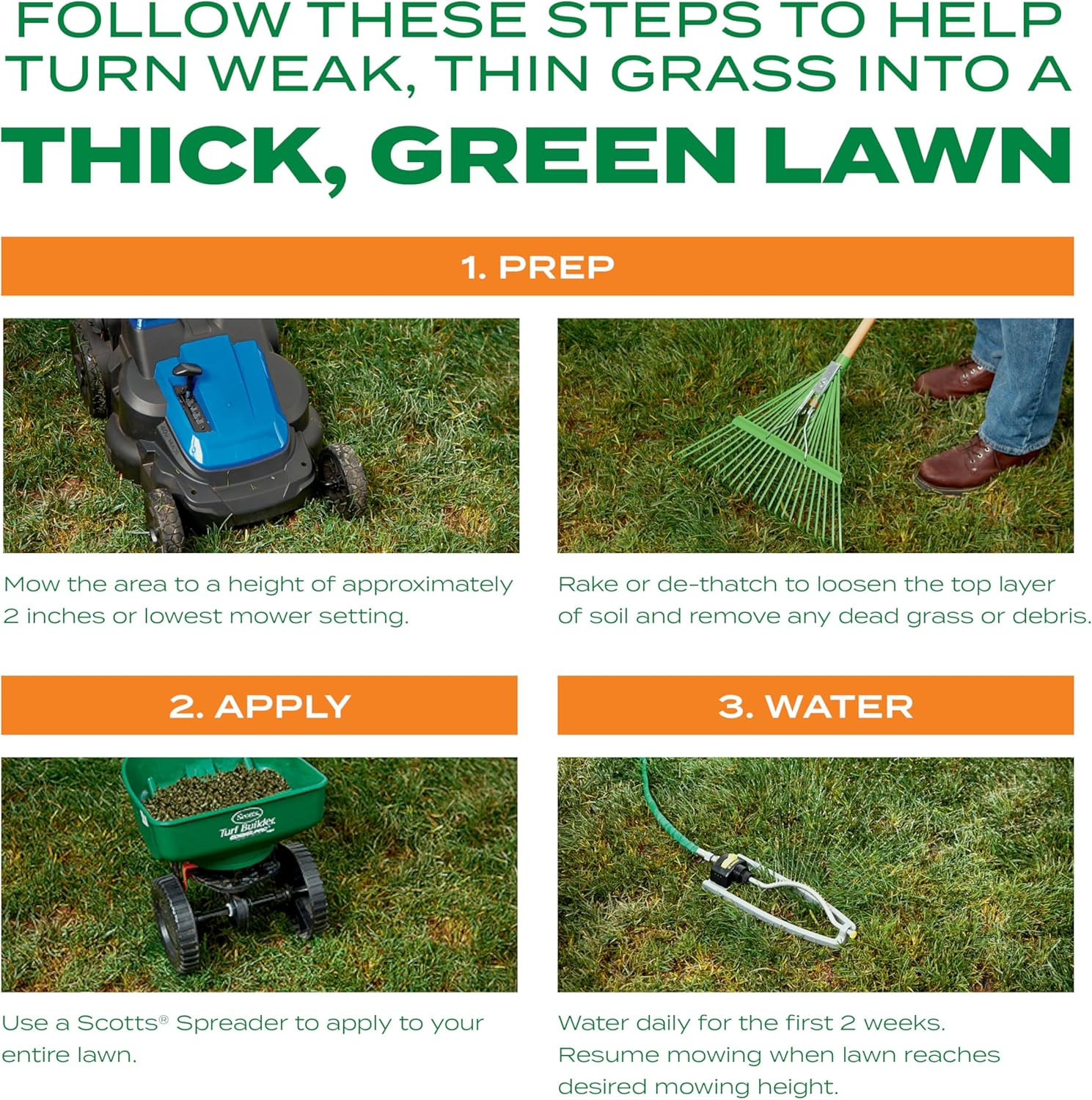 Scotts Turf Builder Thick’R Lawn Bermudagrass – 3-In-1 Lawn Thickener with Grass