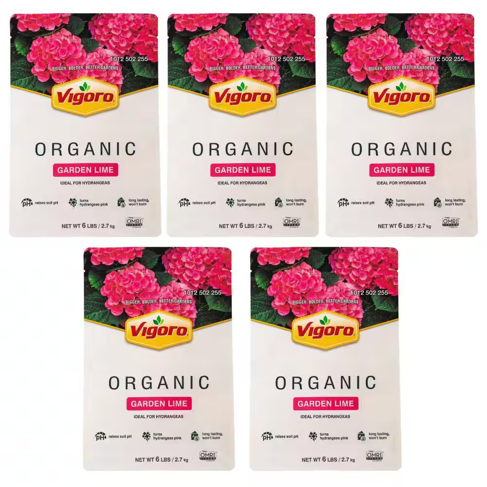 6 Lb. Organic Garden Lime Dry Plant Food Fertilizer (5-Pack)