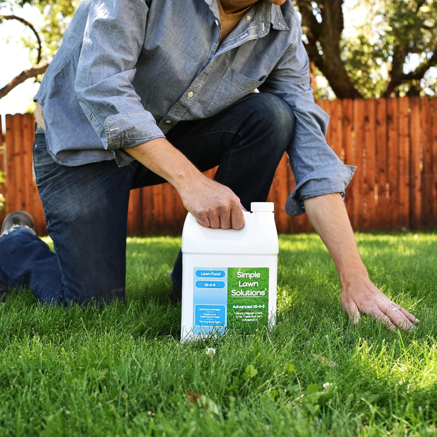 Advanced 16-4-8 Lawn Fertilizer – Liquid Lawn Food Spring & Summer Concentrated