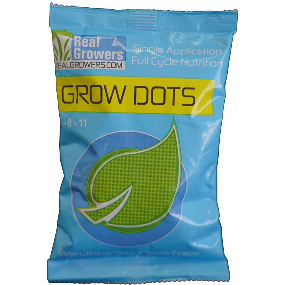 Grow Dots Vegetable Plant Food Single-Application Nutrient Fertilizer 75g 16-8-1