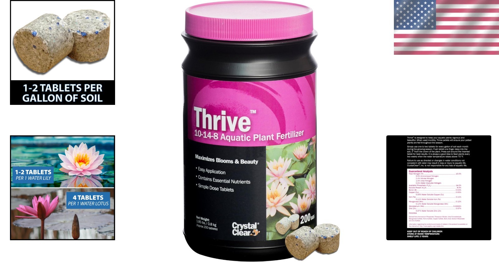 Aquatic Plant Fertilizer Tablets – Thrive for Lush Growth of Water Lilies & More
