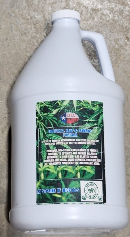 1 GALLON Industrial HEMP CANNIBIS Organic Liquid Fertilizer FINISHER Concentrate