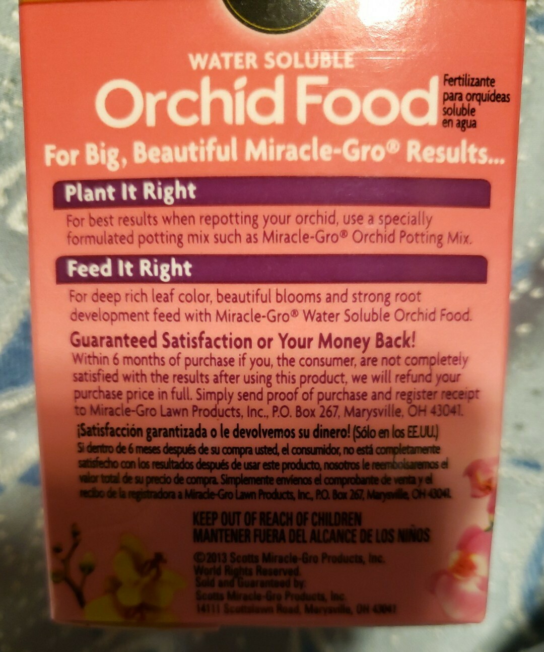 NEW** Miracle-Gro 100199 Orchid Plant Food, 8 Oz