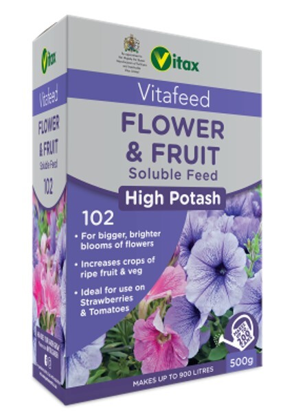 Vitax Flower & Fruit Soluble Plant Feed – 500g Box