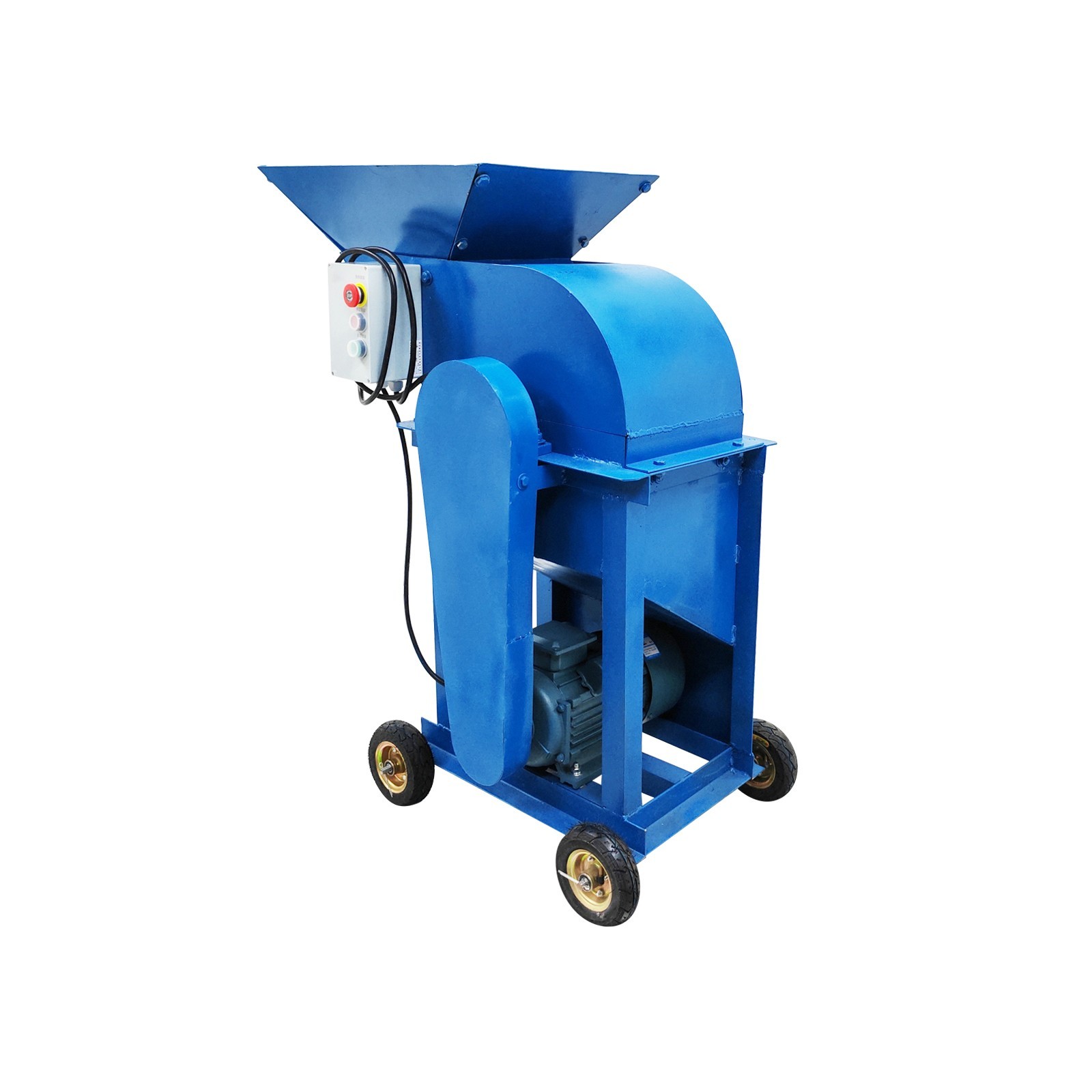 Enlarge Feed Port Soil Crusher Fertilizer Crusher w/Explosion-proof Tires 220V