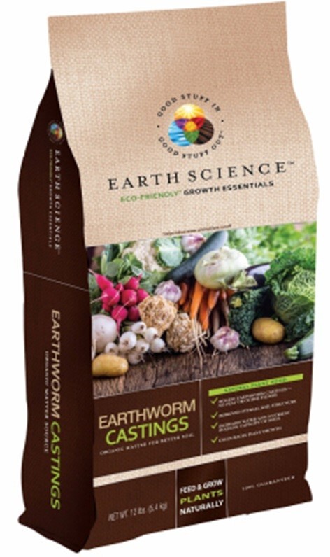 Earth Science 11896-4 12 Lb Earthworm Castings Organic Compost – Pack of 1