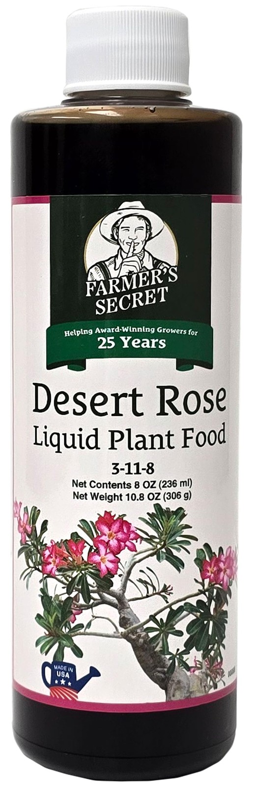 Desert Rose Liquid Plant Food Fertilizer (8oz) – Super Concentrated – Promote…