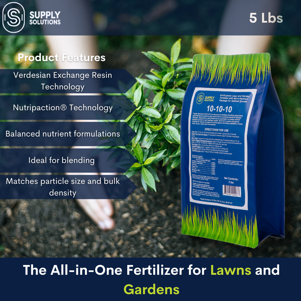 10-10-10 Complete Lawn & Garden Granular Fertilizer with Micronutrients – 5 Lbs