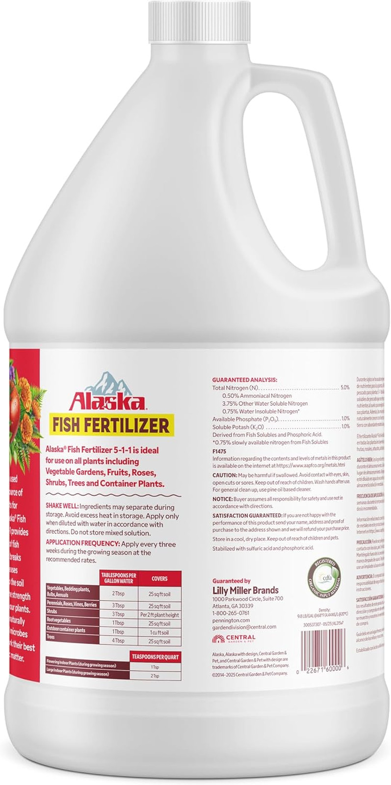 Fish Fertilizer OMRI Listed 5-1-1, 115 Oz
