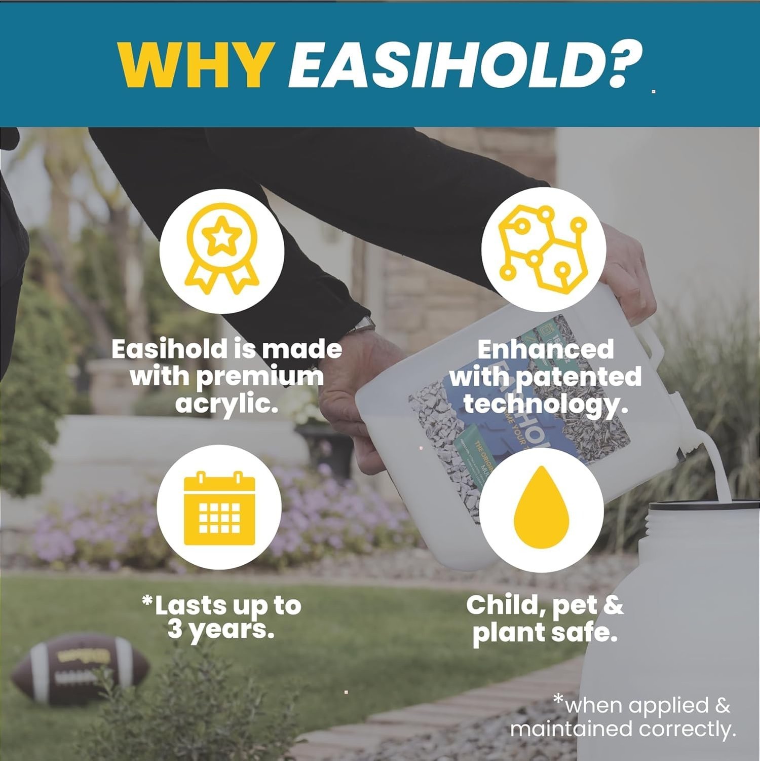 Easihold VUBA HandySpray – 27oz Mulch Glue for Landscaping and Stabilizing Mu…