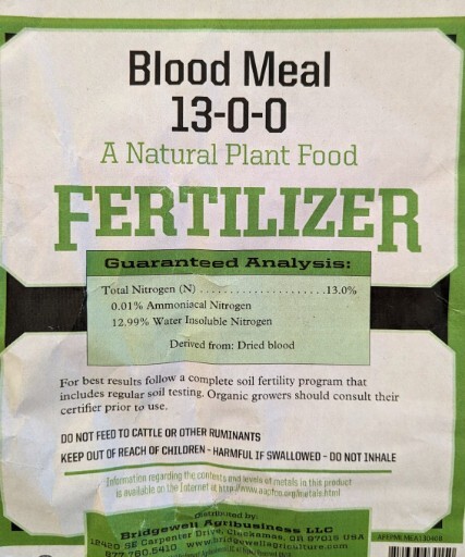 1 Pound Zip Bag Blood Meal 13-0-0 A Natural Plant Food Professional Fertilizer