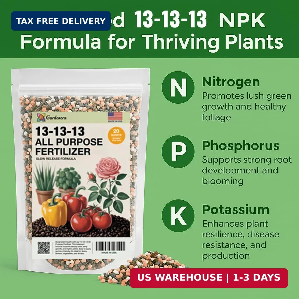Professional 13-13-13 All Purpose Garden Fertilizer – All Purpose Plant Food 13