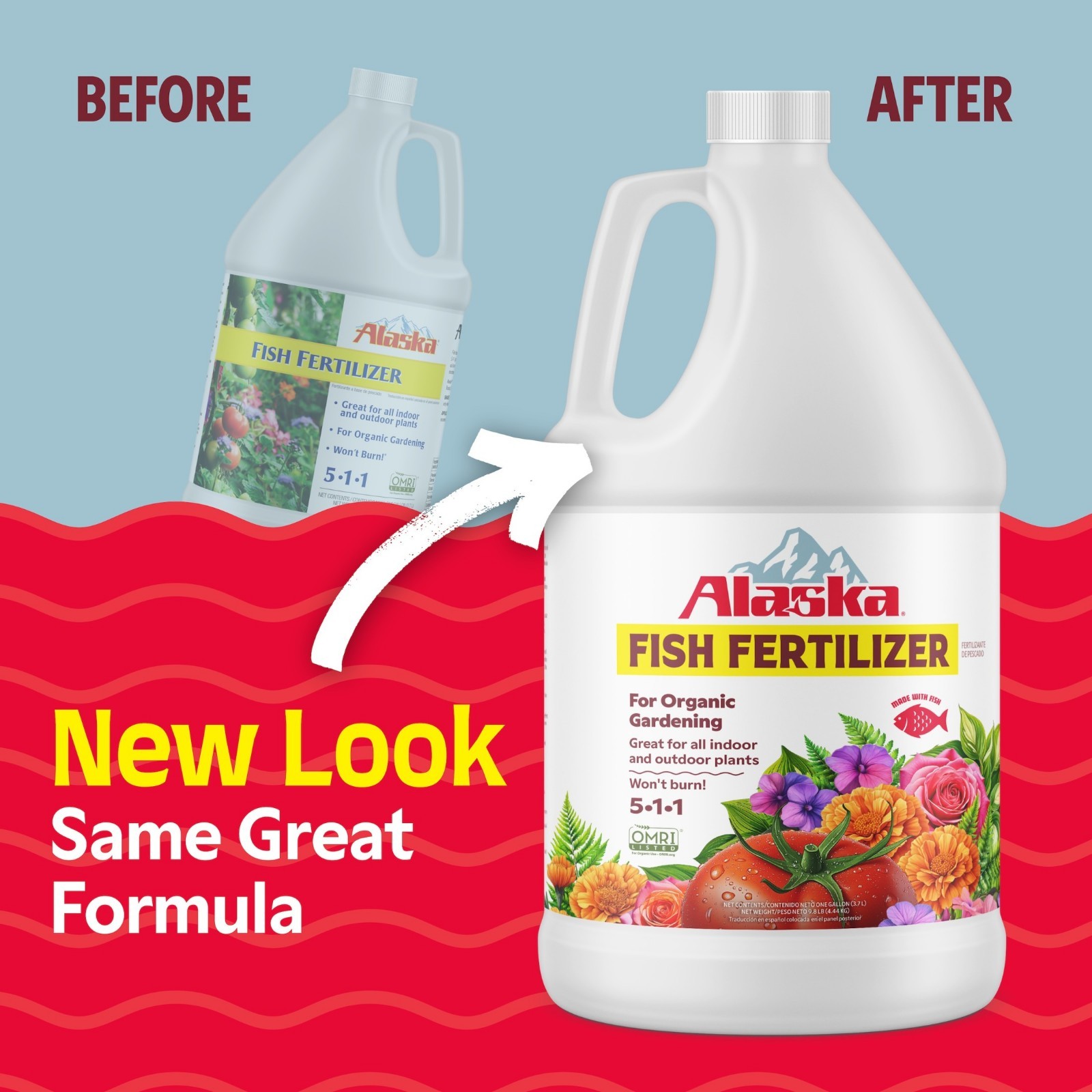 Fish Emulsion Plant Food, 5-1-1 Fertilizer