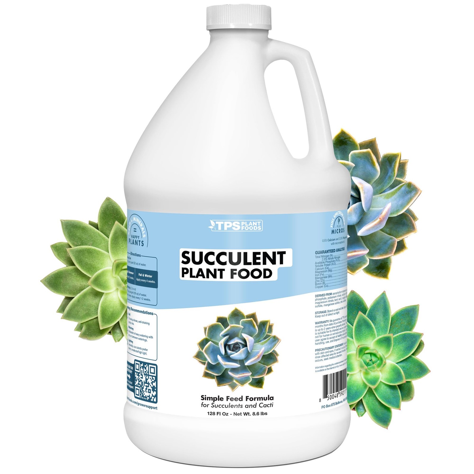 Succulent Fertilizer – Liquid Plant Food for Compact Growth, Vibrant Color & …