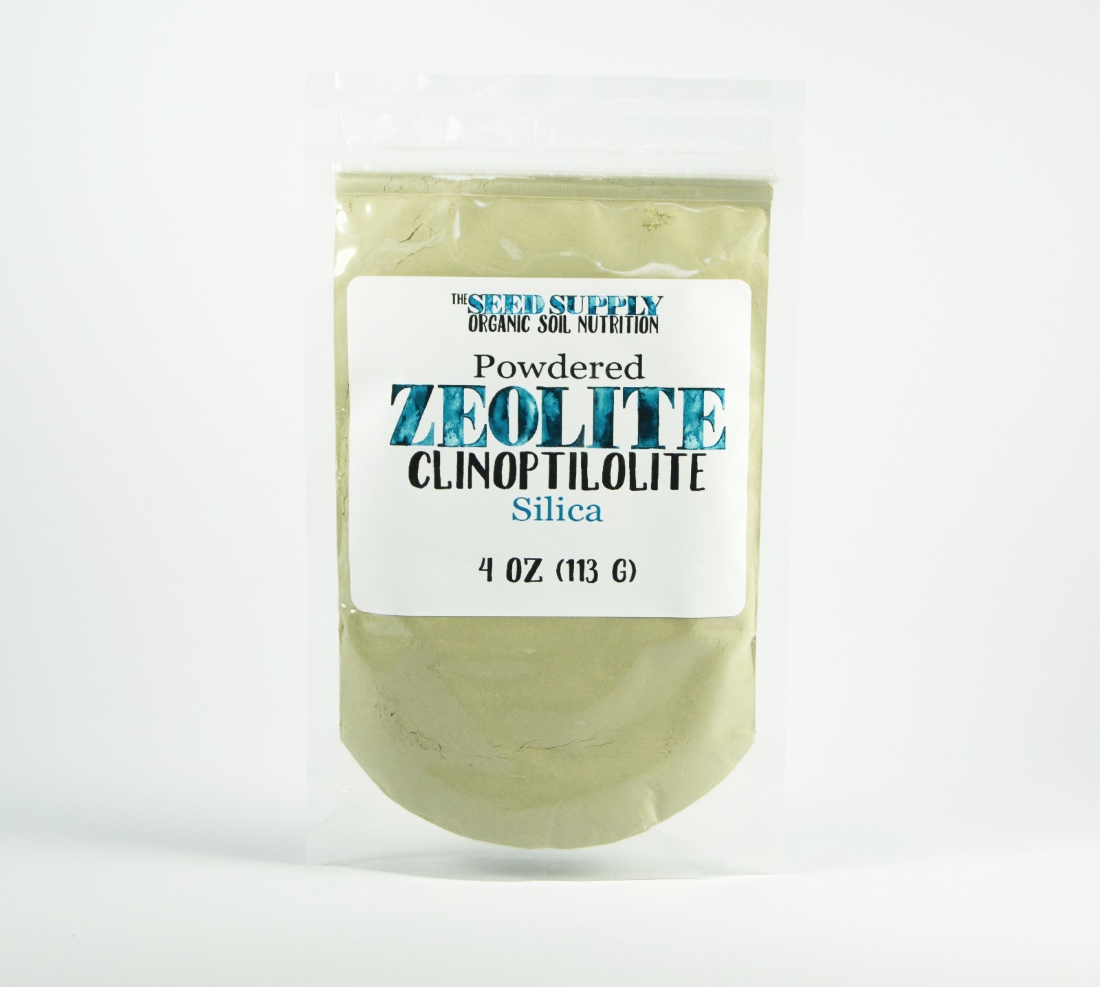 4 Ounces Clinoptilolite Zeolite Powder – Opaline Silica -Natural Water Retention