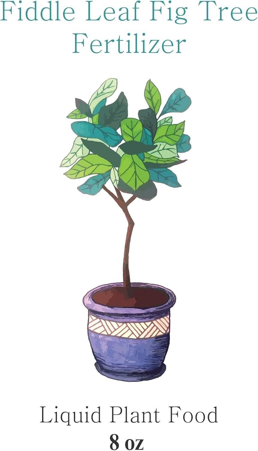 Fiddle Leaf Fig Fertilizer – 8 Oz Micronutrient Plant Food for Ficus