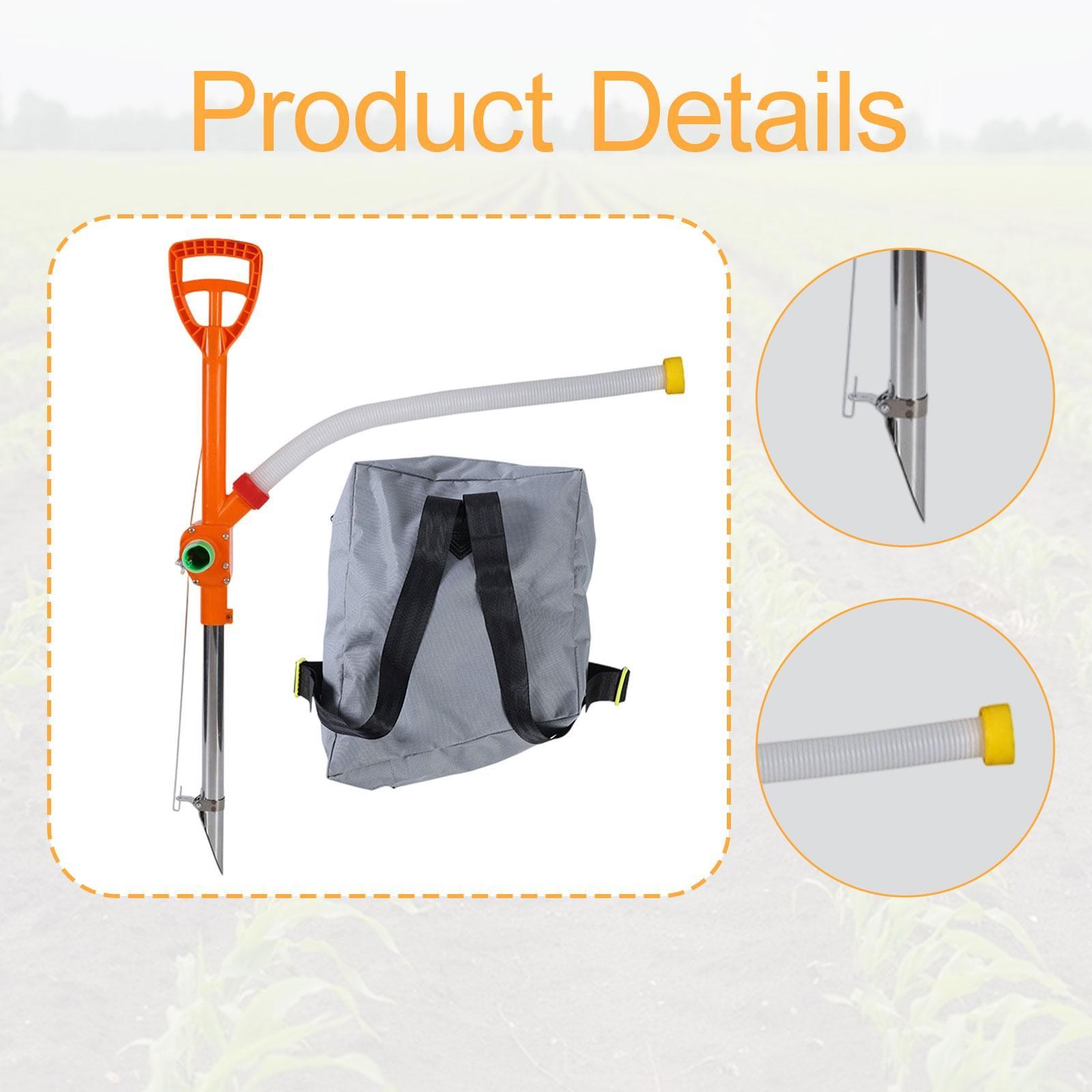 Manual Fertilizer Spreader Handheld Broadcast Spreader for Corn Garden