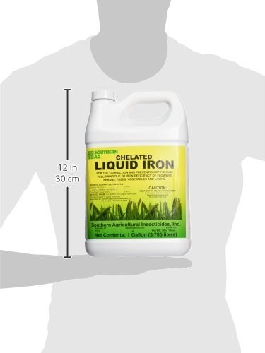 Liquid Iron Chelate 1 Gallon – Boost Plant Health, Green Leaves, Soil Nutrient