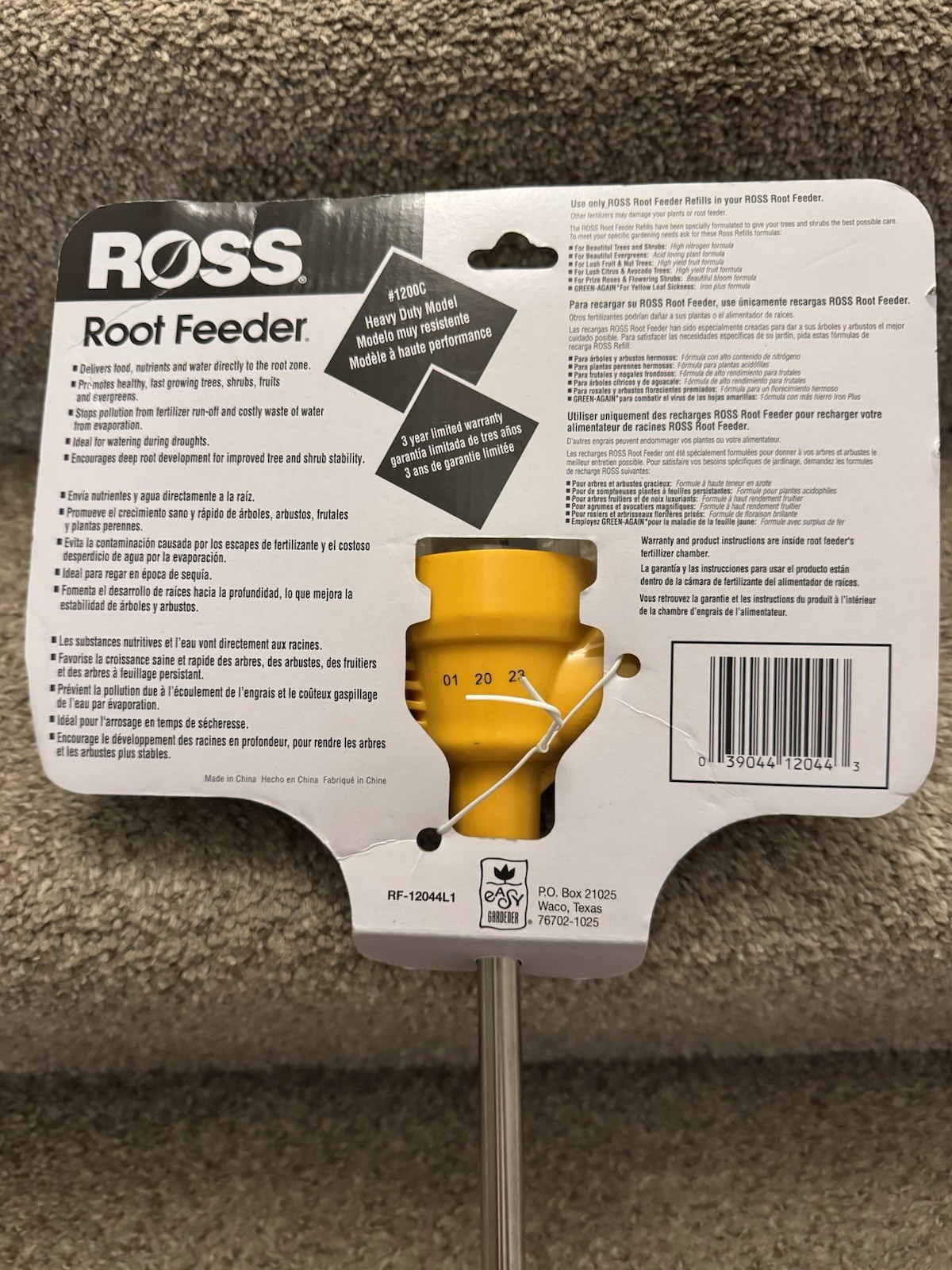 Ross Easy Gardener Tree Root Feeder – Heavy Duty Model RF-12044L1