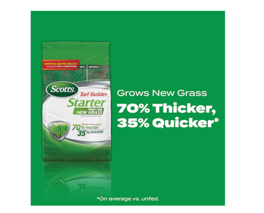 [ BIG SALE ] Scotts Turf Builder Starter Fertilizer 42lb