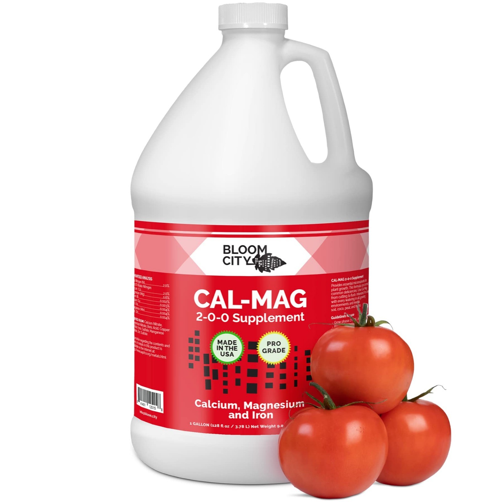 Ultra Pure Cal-Mag Fertilizer 1 Gallon – Boost Calcium, Prevent Blossom End Rot,