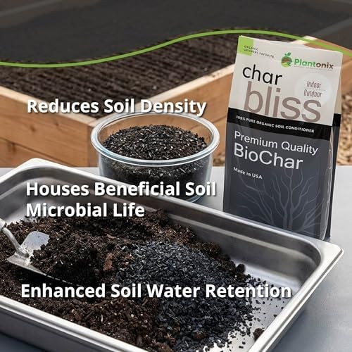 Char Bliss (1 Qt) – Organic Biochar Soil Amendment for Plants & Gardening | OMRI