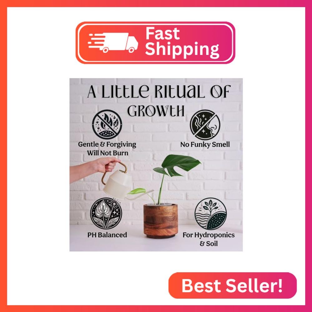 Grow Queen Organic Liquid Indoor Plant Food, Houseplant, Tropical & All-Purpose