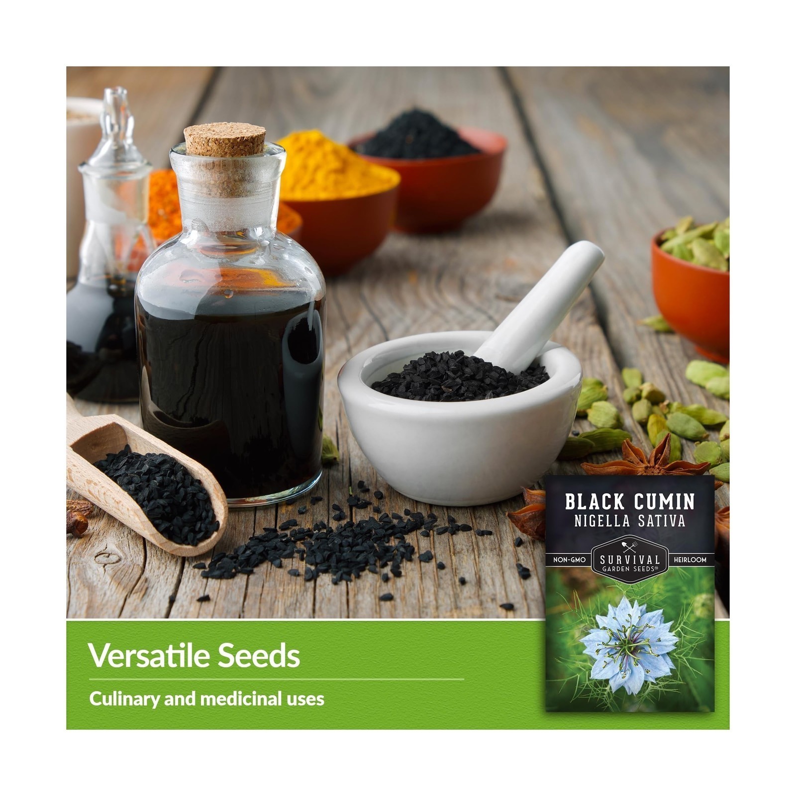 Black Cumin Seed for Planting – 1 Packet with Instructions to Plant and Grow …