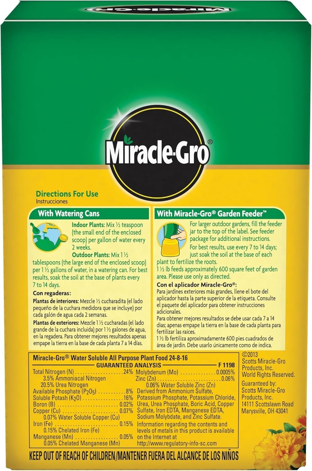 Miracle-Gro Water Soluble All Purpose Plant Food Fertilizer for Indoor or Out…