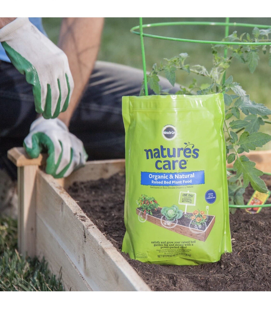 6x Miracle-Gro Nature’s Care Flower and Vegetable Food, 3 lb Bags, 18 lbs. Total