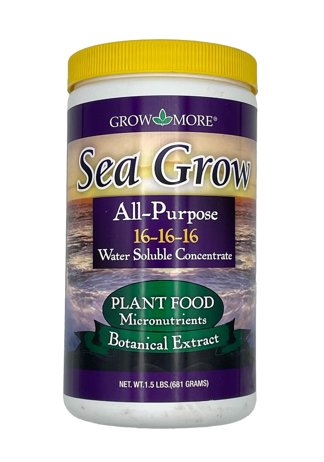 Sea Grow Kelp Fertilizer – 1.5lbs of 16-16-16 Water-Soluble All-Purpose Plant
