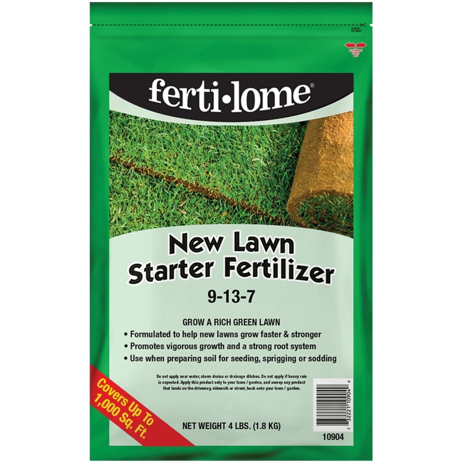 New Lawn Starter Fertilizer 9-13-7 (4 lbs.)