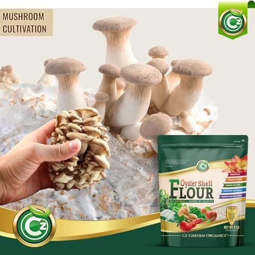 Oyster Shell Flour 5LB – Made in USA Soil Amendment Fertilizer for Indoor/Outdoo