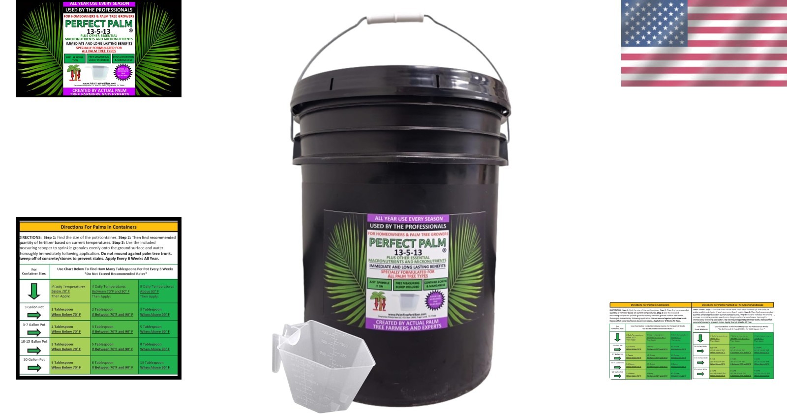 40 LB Palm Tree Fertilizer – Dual Action, XCU Release, Free Scoop