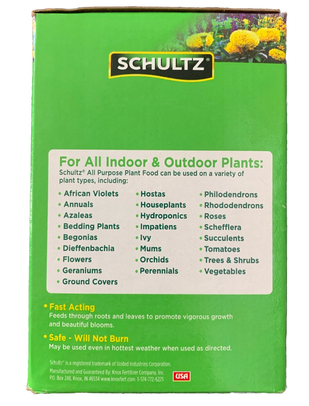 Schultz All Purpose Plant Food 20-20-20 Fast Acting Water Soluble 1.5 Lb
