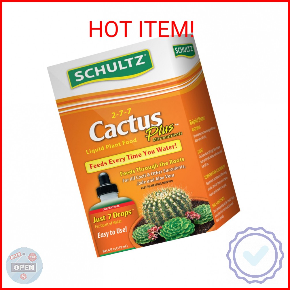 Schultz Cactus Plus 2-7-7 liquid Plant Food, 4-Ounce