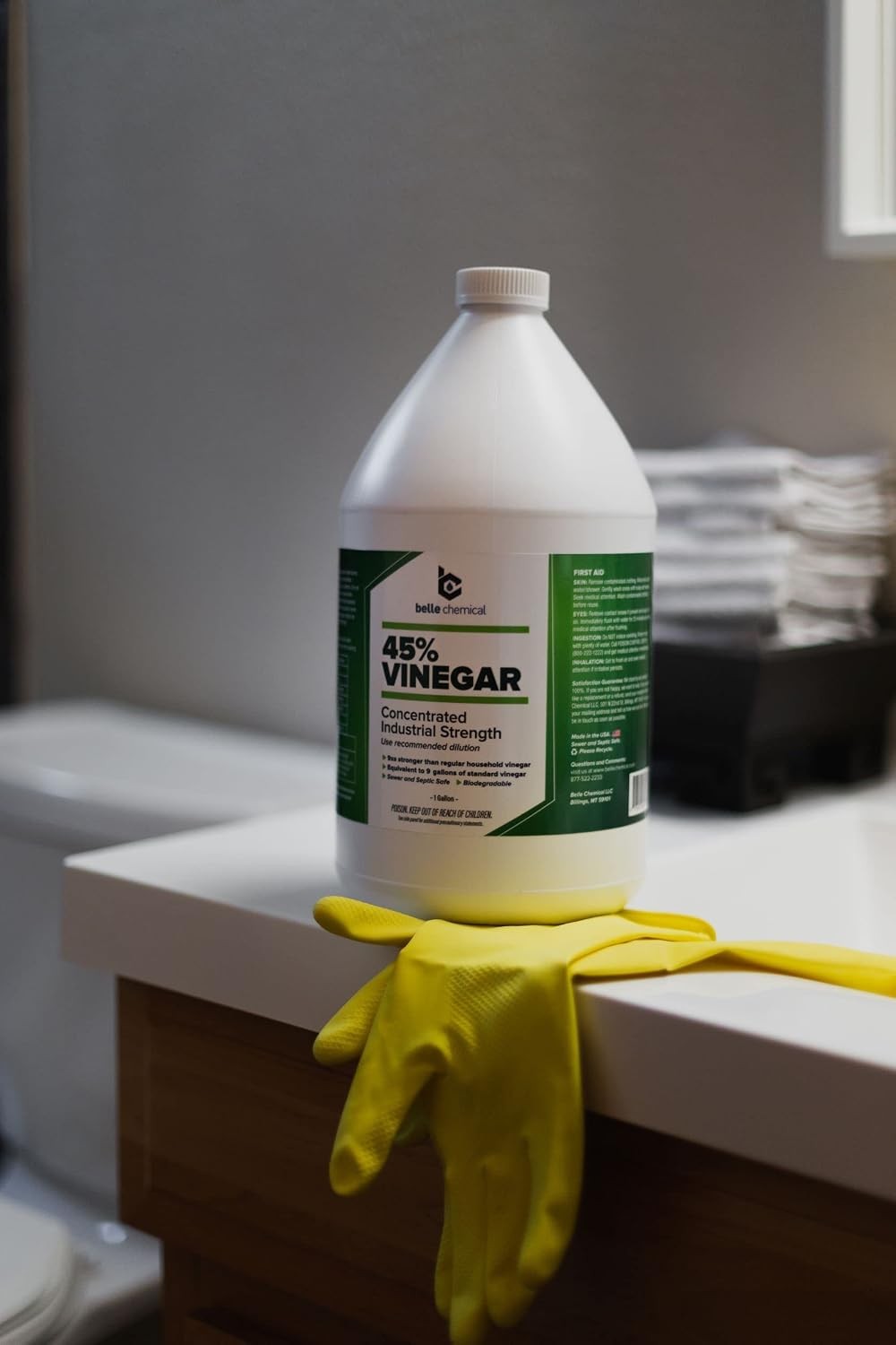 45% Concentrated Industrial Pure Vinegar 128 Fl Oz 1 Gallon Vinegar Industrial