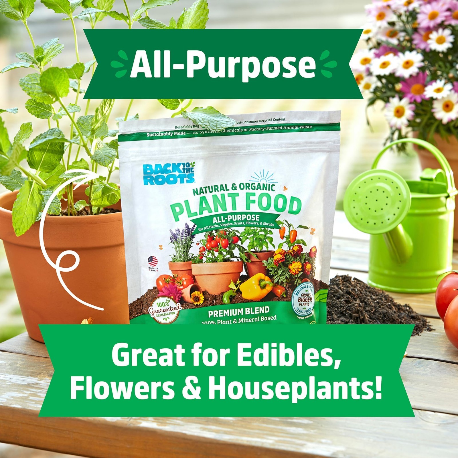 Organic All-Purpose Plant Food 5 lb – Premium Vegan Blend with Kelp & Mycorrhiza
