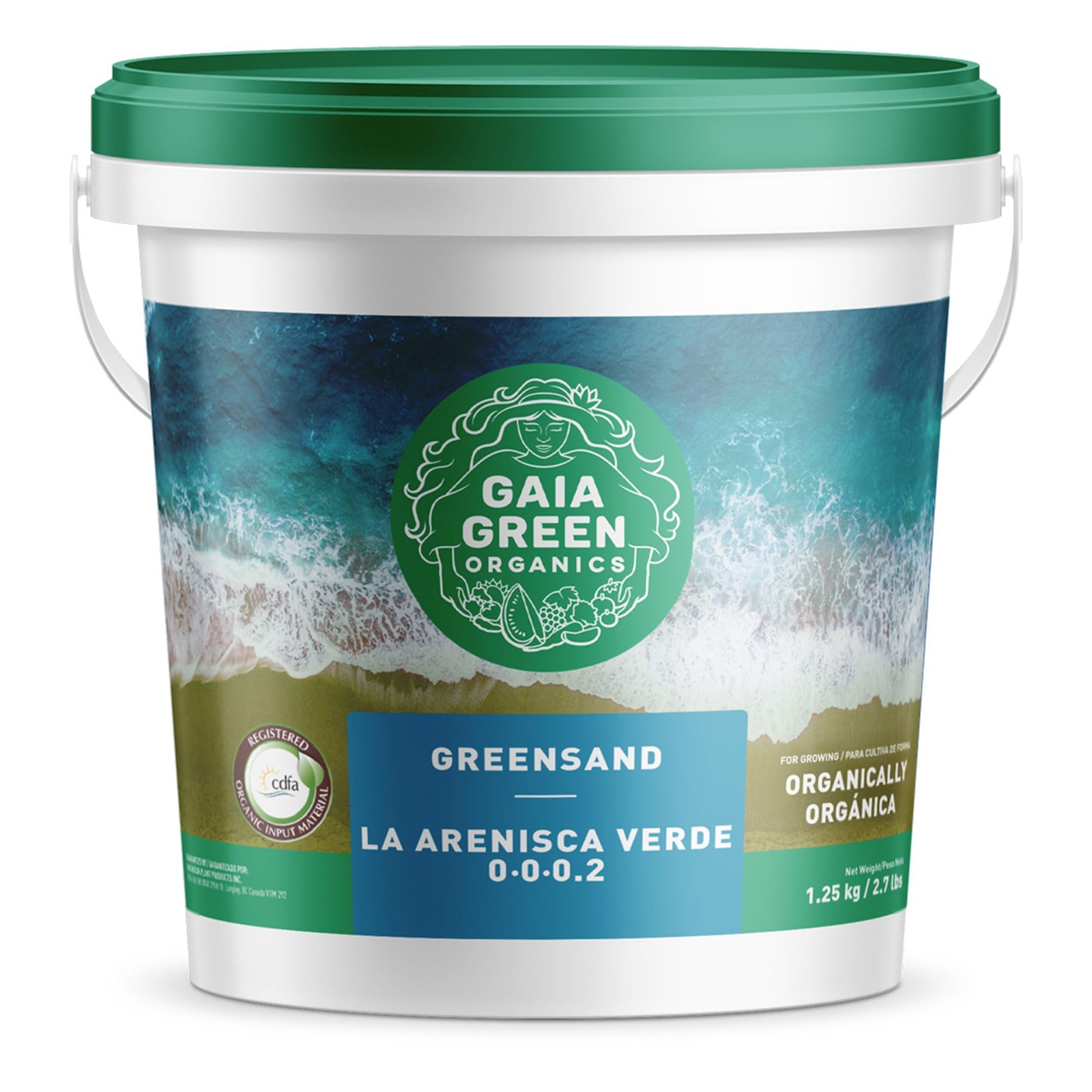 GAIA GREEN 1.25 Kilogram Greensand Plant Enhancer for Lawn, Household Plants,