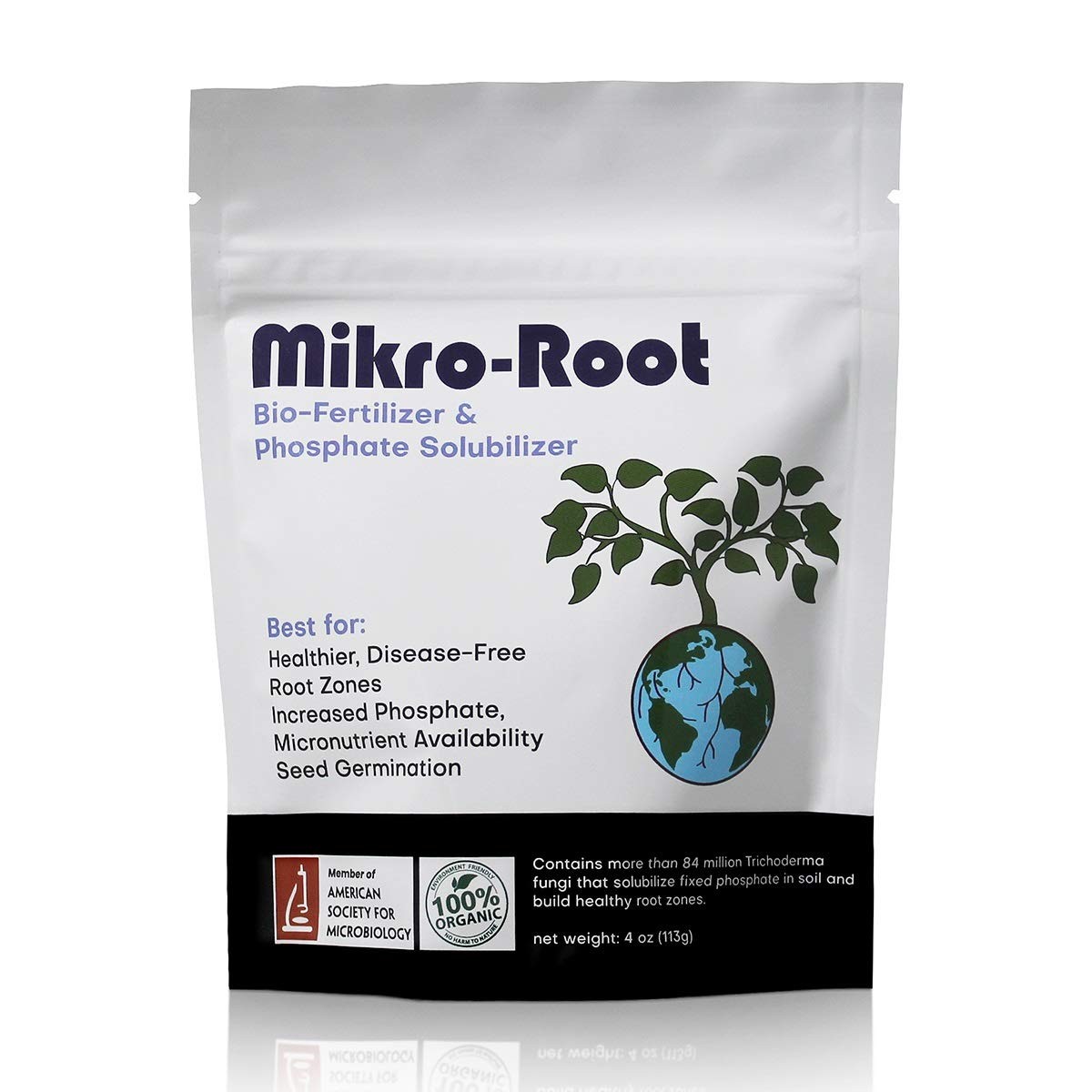 Mikro-Root, Trichoderma Fungi for Healthier Root Management. Solubilize 4 oz.